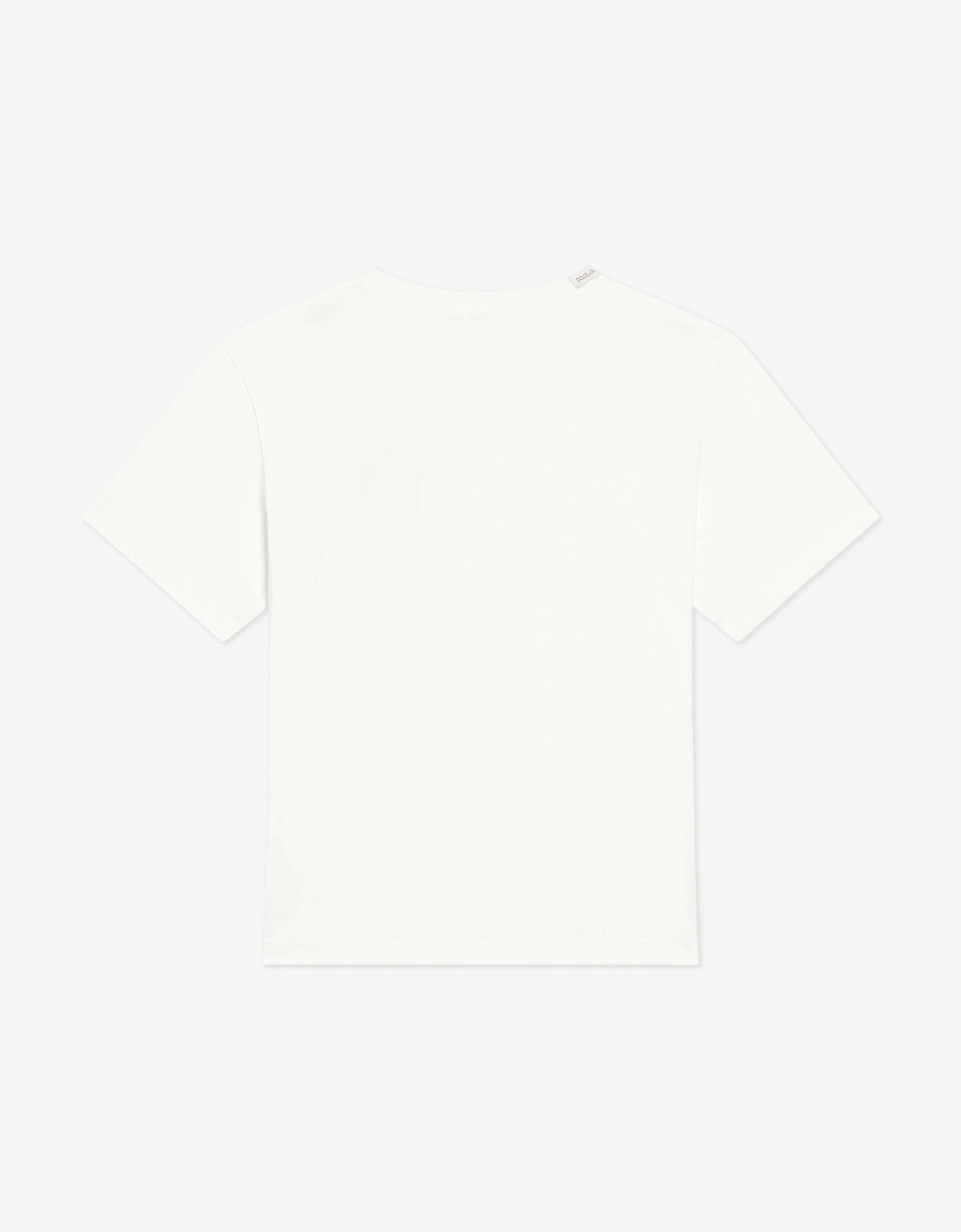 Boys Striped Pocket T-Shirt in White