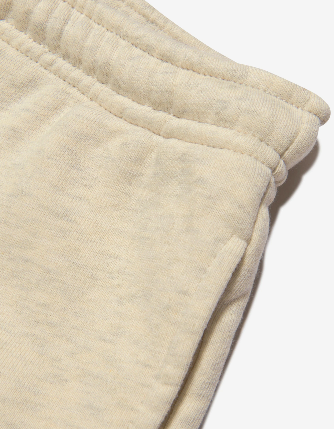 Boys Cotton Logo Shorts in Beige
