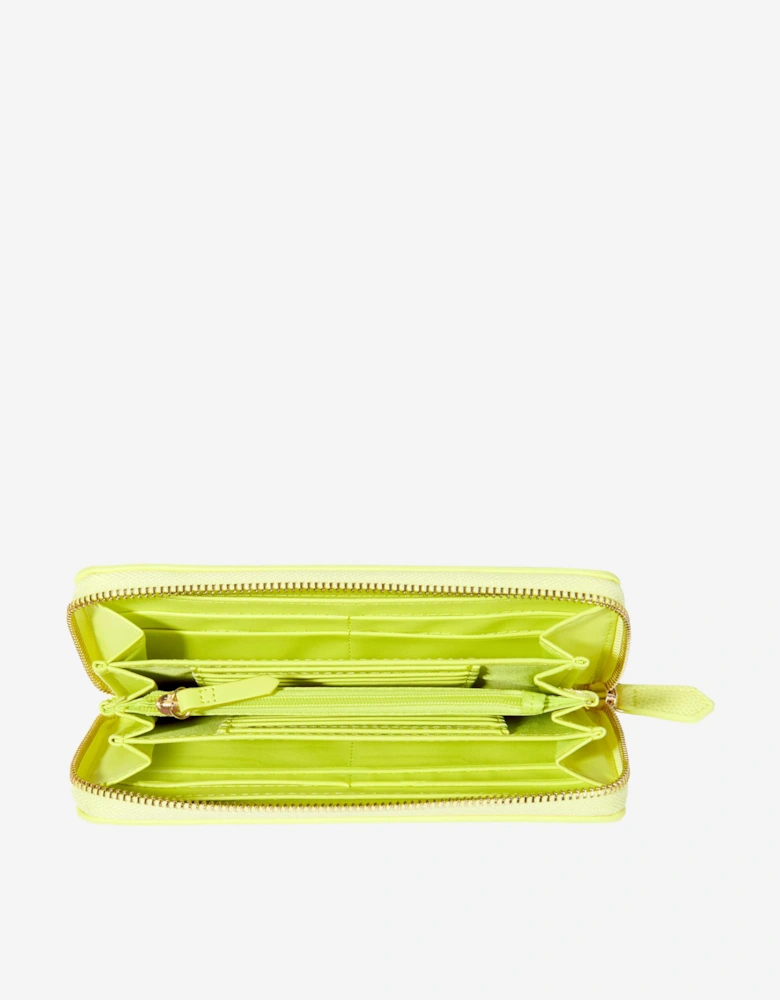 Divina Zip Around Wallet in Yellow (14.5cm)