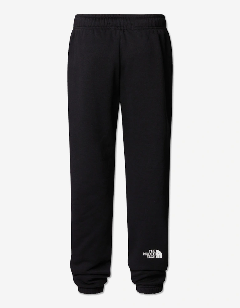 Kids Regular Tapered Joggers in Black