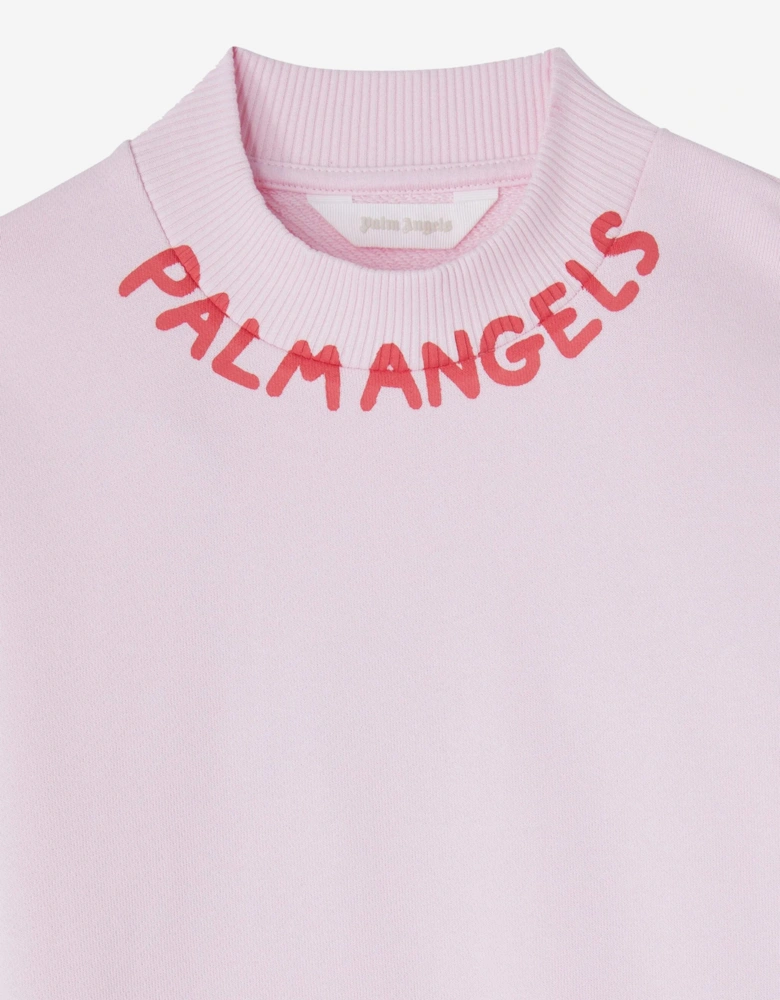 Girls Seasonal Logo Sweatshirt in Pink