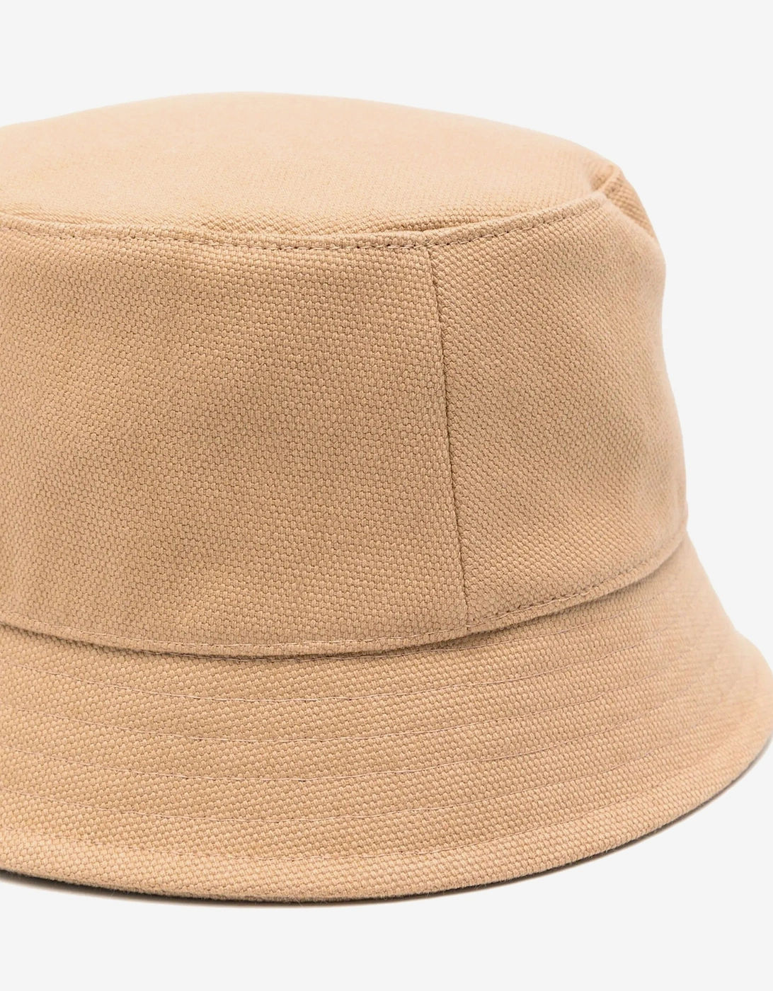 Kids Plaque Logo Bucket Hat in Beige