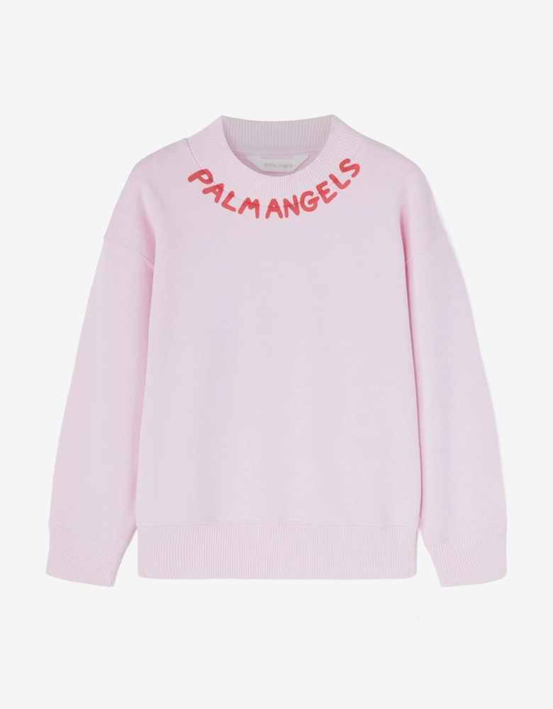 Girls Seasonal Logo Sweatshirt in Pink