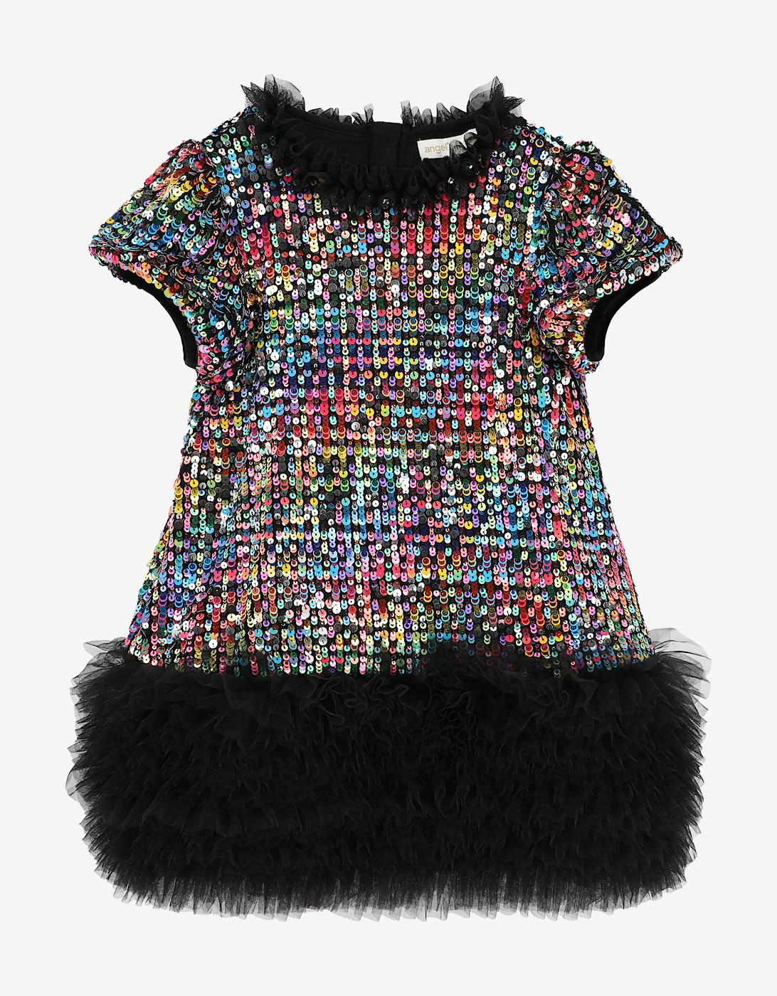 Angels Face Girls Shalini Sequin Dress in Black, 5 of 4