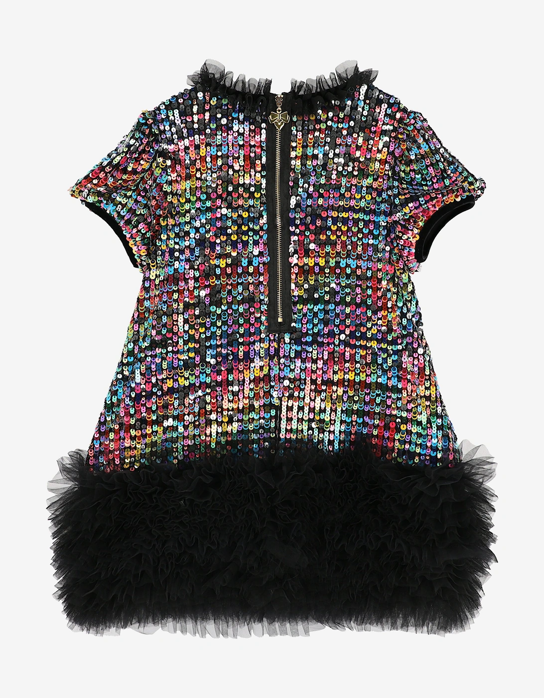 Angels Face Girls Shalini Sequin Dress in Black