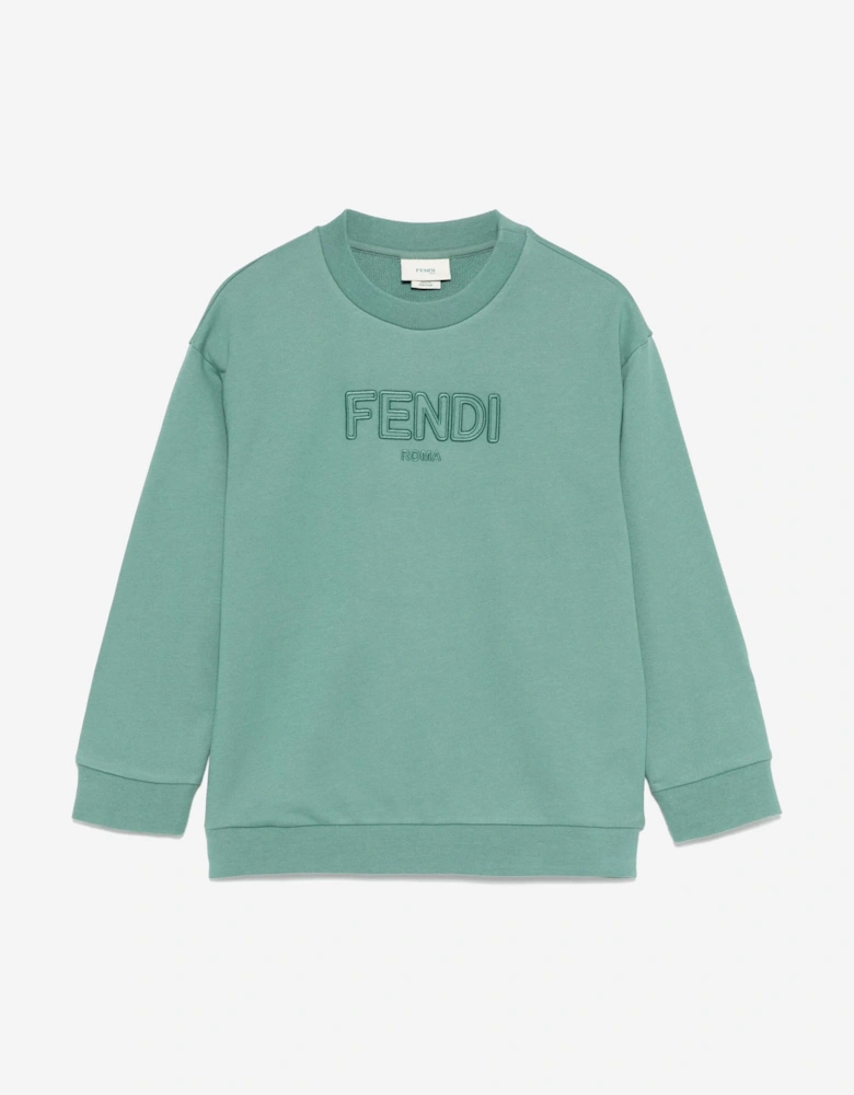 Kids Logo Sweatshirt in Green