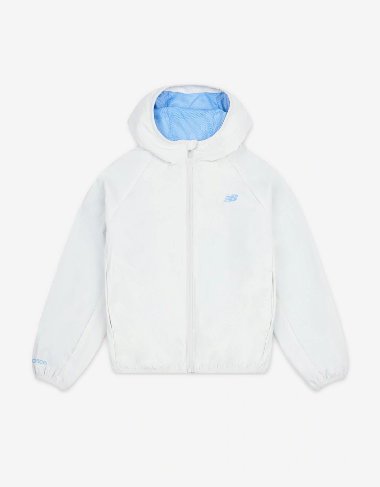 Boys Packable Ripstop Jacket in Grey