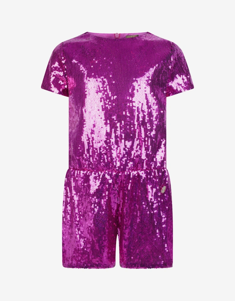 Girls Sequin Playsuit