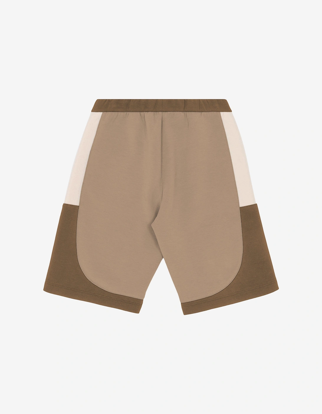 Boys Colourblock Shorts in Brown