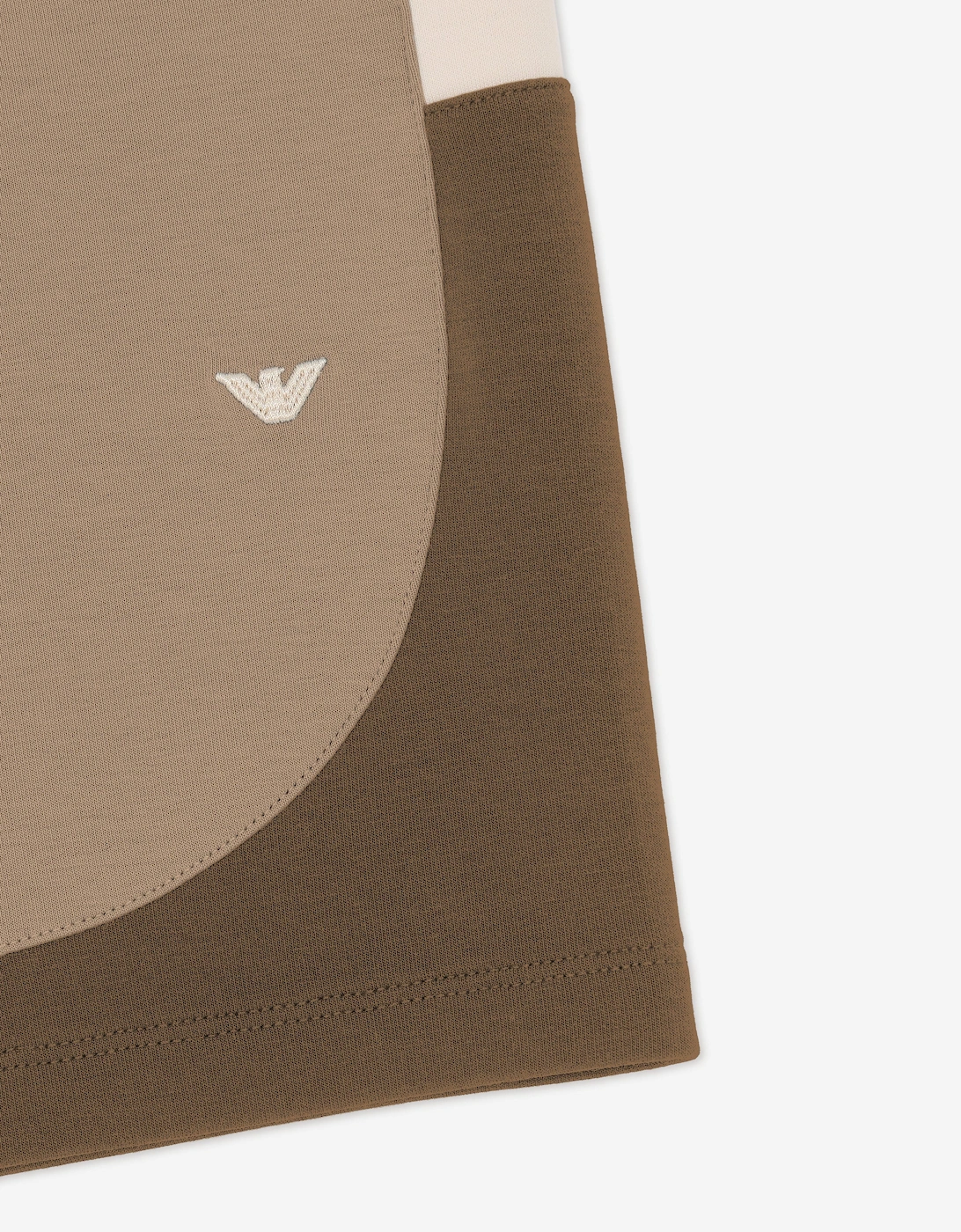 Boys Colourblock Shorts in Brown