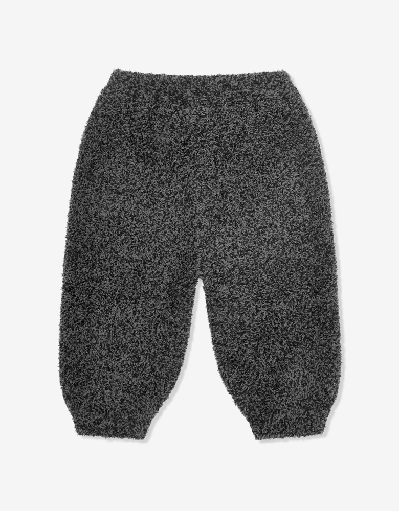 7AM Enfant Baby Fuzzy Boxy Lounge Pants in Black