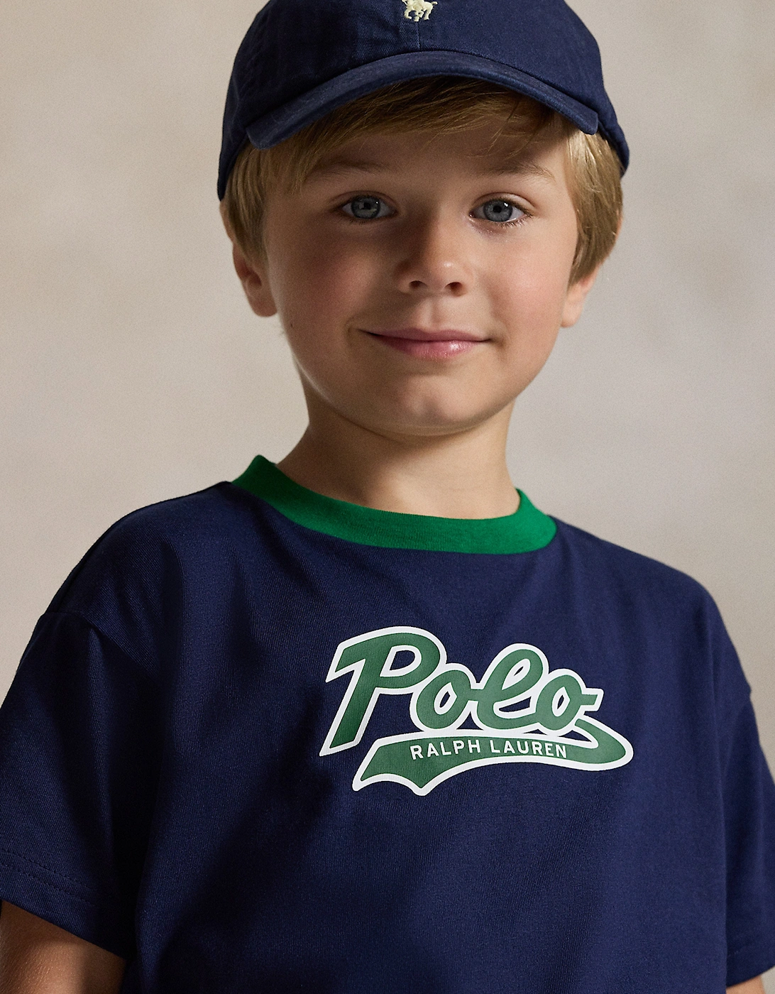 Boys Polo T-Shirt in Navy