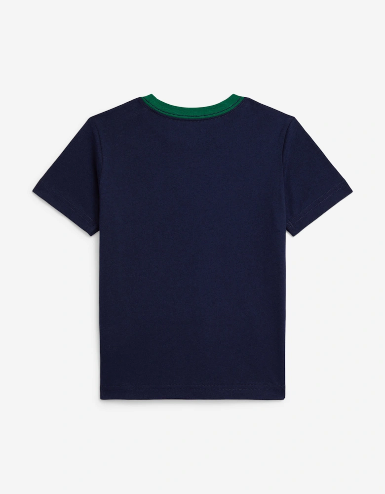Boys Polo T-Shirt in Navy