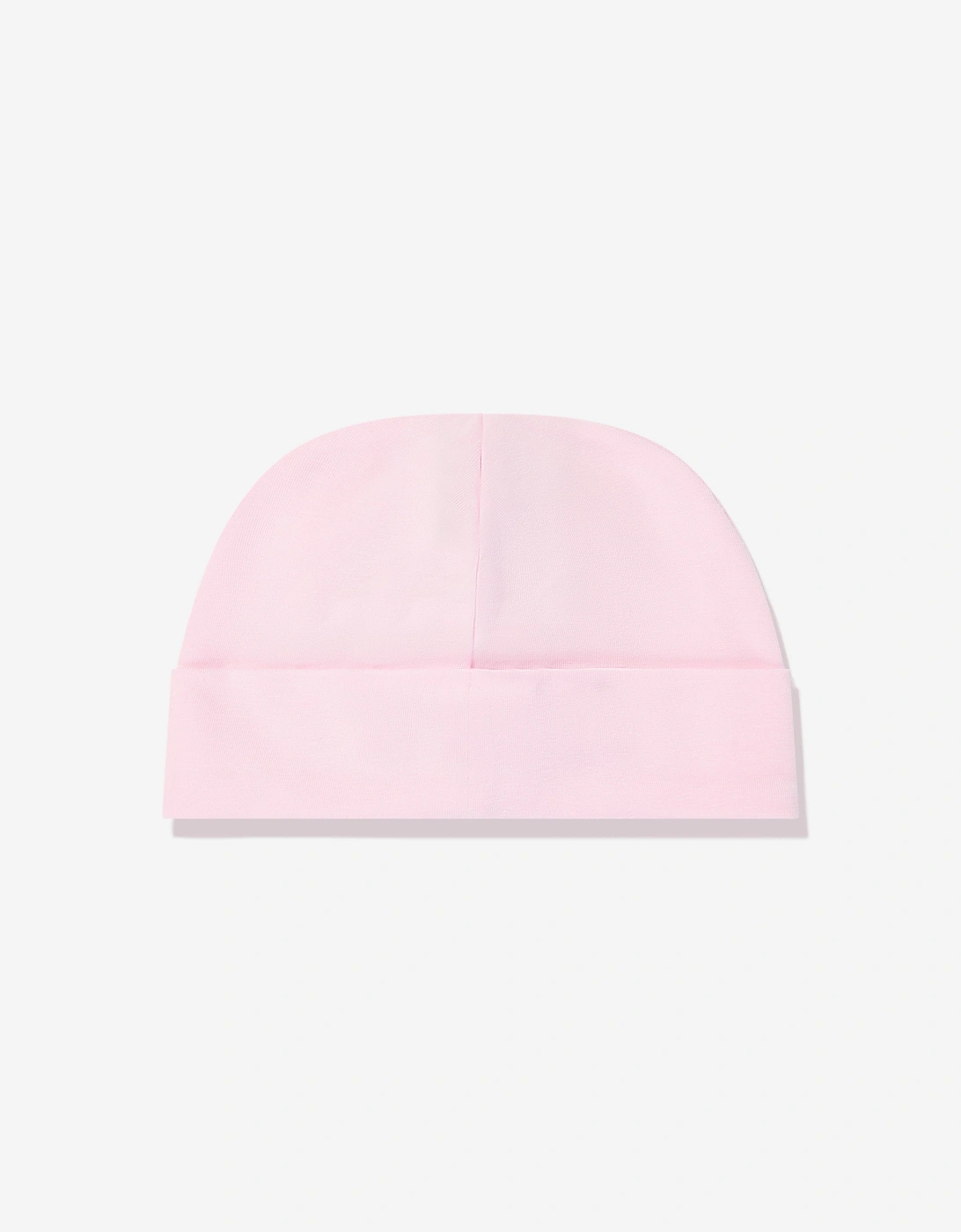 Baby Girls Embroidered Logo Beanie in Pink