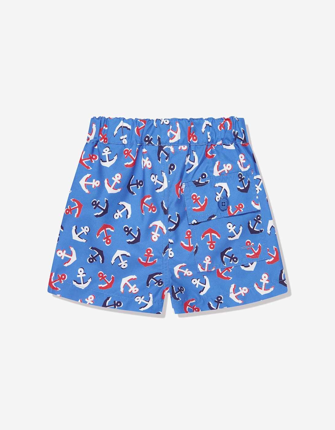 Baby Boys Anchor Swim Shorts in Blue