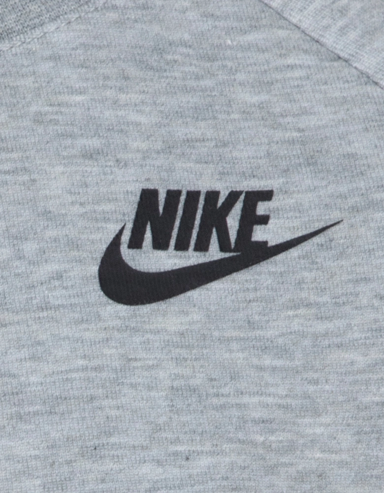 Kids Tech Fleece T-Shirt and Shorts Set in Grey