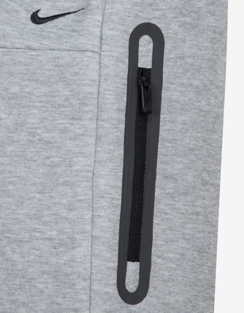Kids Tech Fleece T-Shirt and Shorts Set in Grey