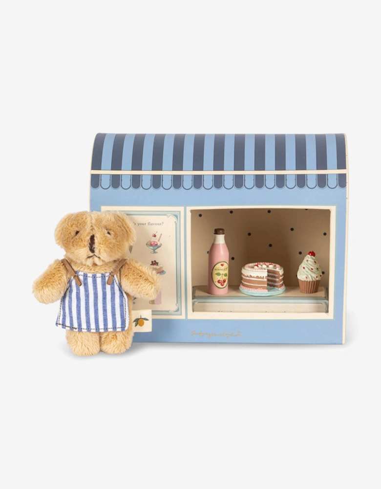 My Sweet Boutique With Teddy in Blue (13cm)