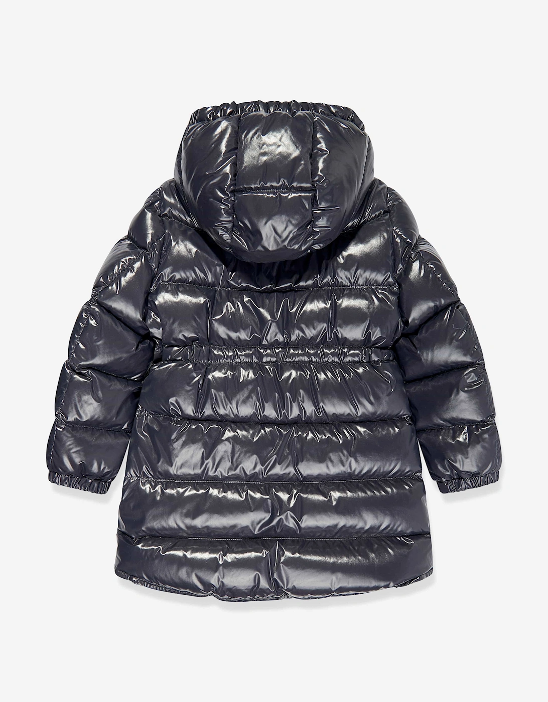 Enfant Girls Down Padded Dacca Long Parka in Navy