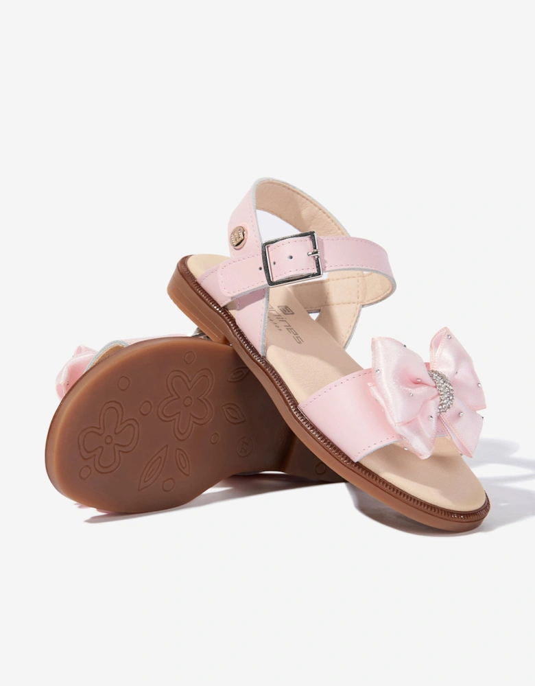 Girls Bow Sandals in Pink