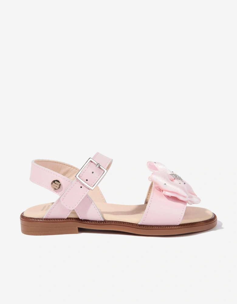 Girls Bow Sandals in Pink