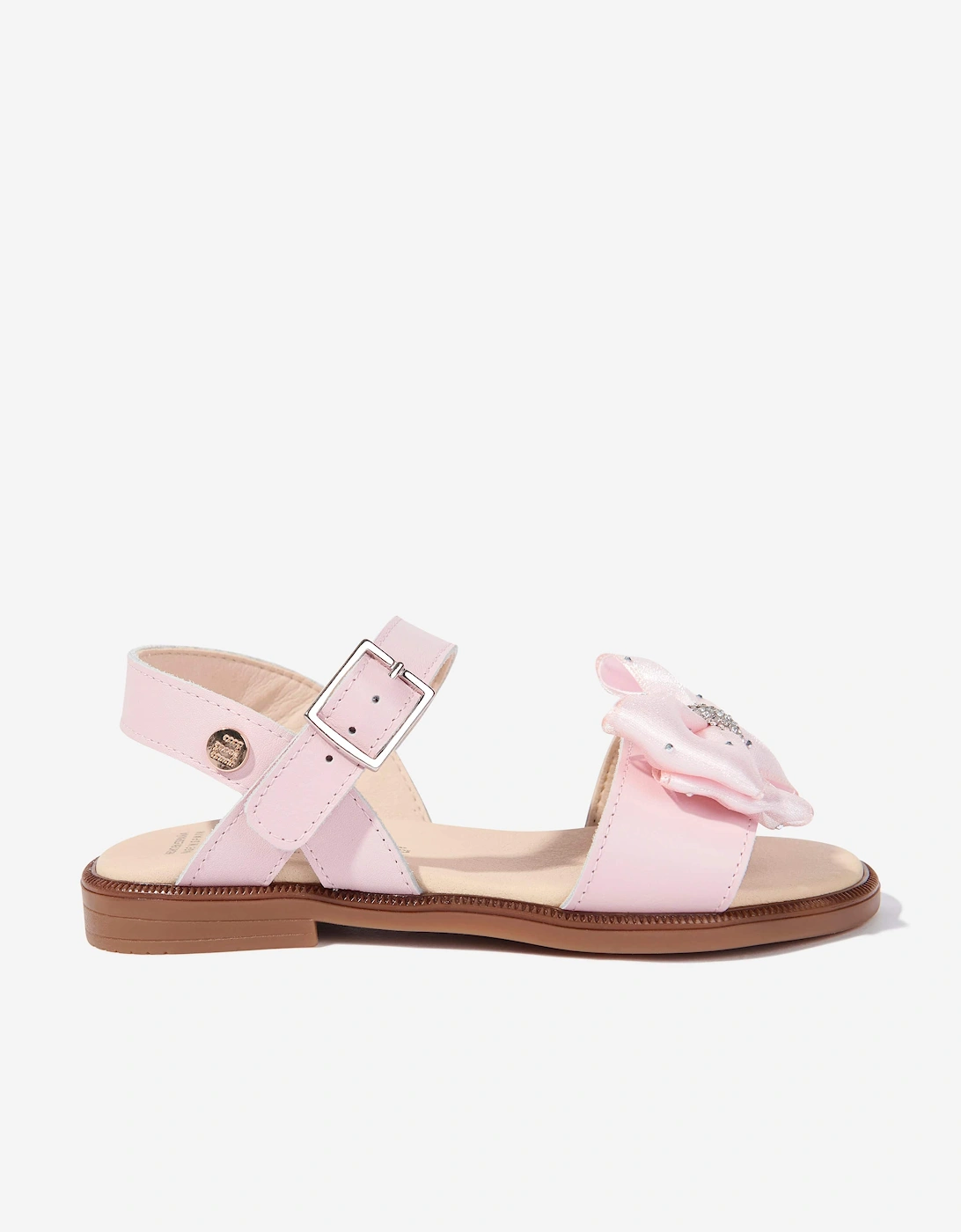 Girls Bow Sandals in Pink, 5 of 4
