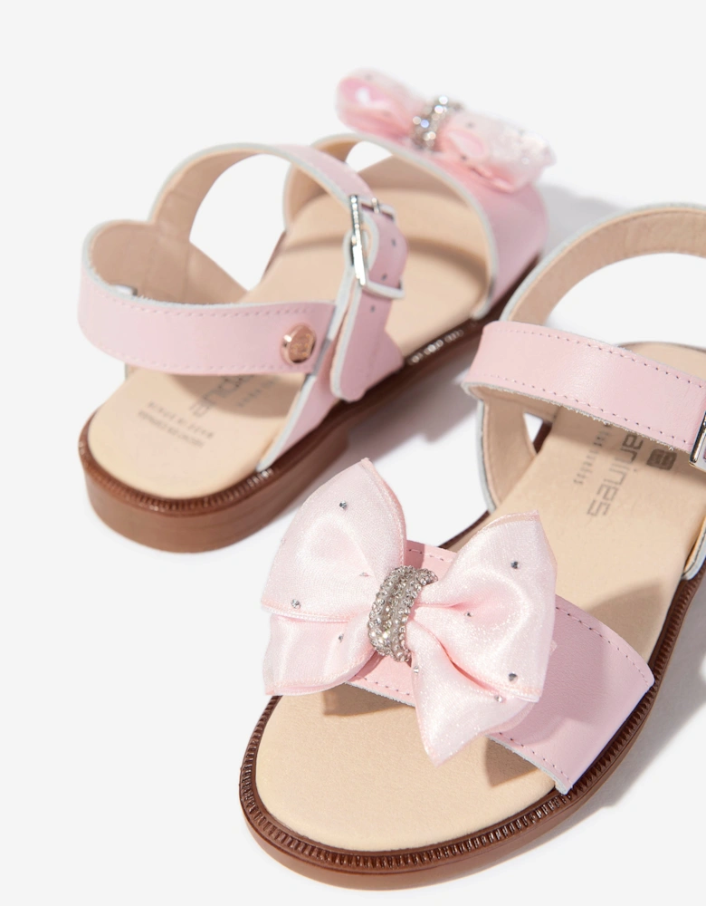 Girls Bow Sandals in Pink