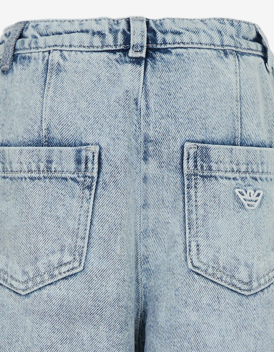 Girls Wide Leg Jeans in Blue