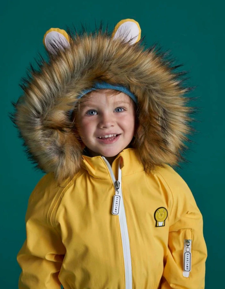 Kids Cub The Lion Snowsuit in Yellow