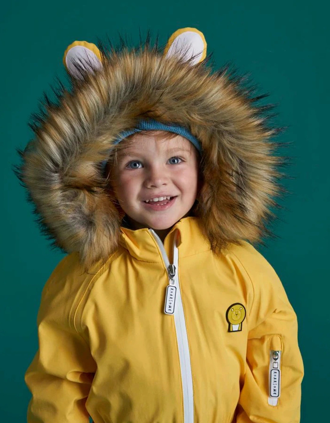 Kids Cub The Lion Snowsuit in Yellow