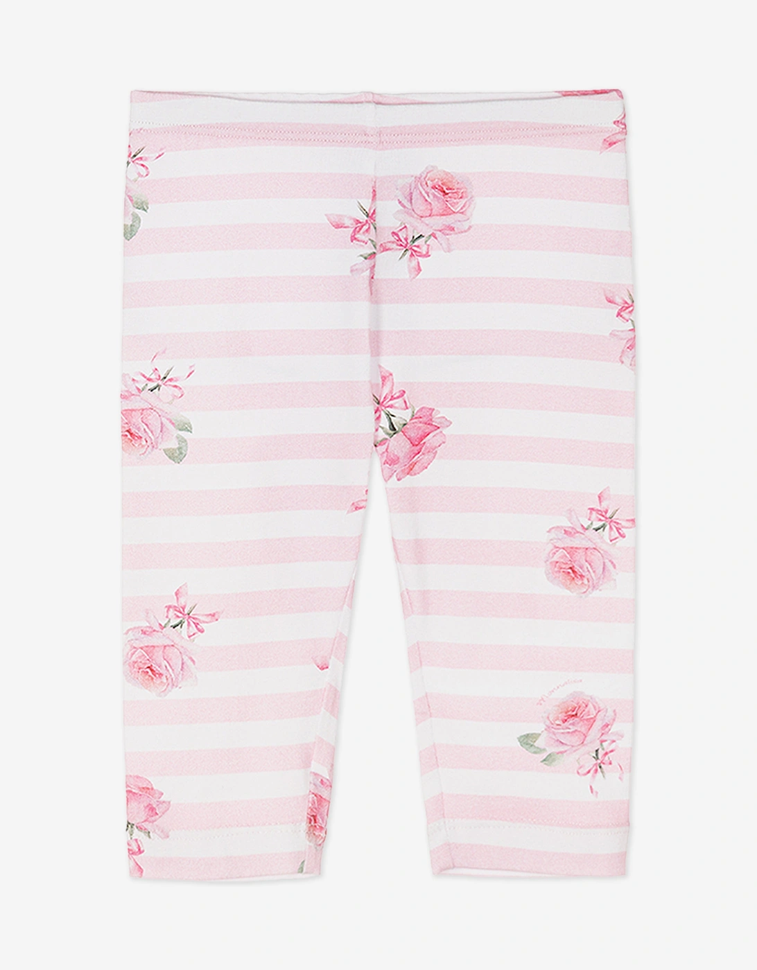 Baby Girls T-Shirt and Leggings Set in White