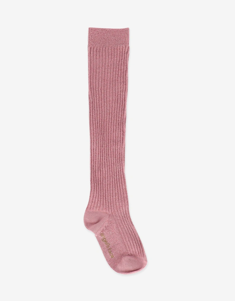 Angels Face Girls Lucy Sparkle Socks in Pink