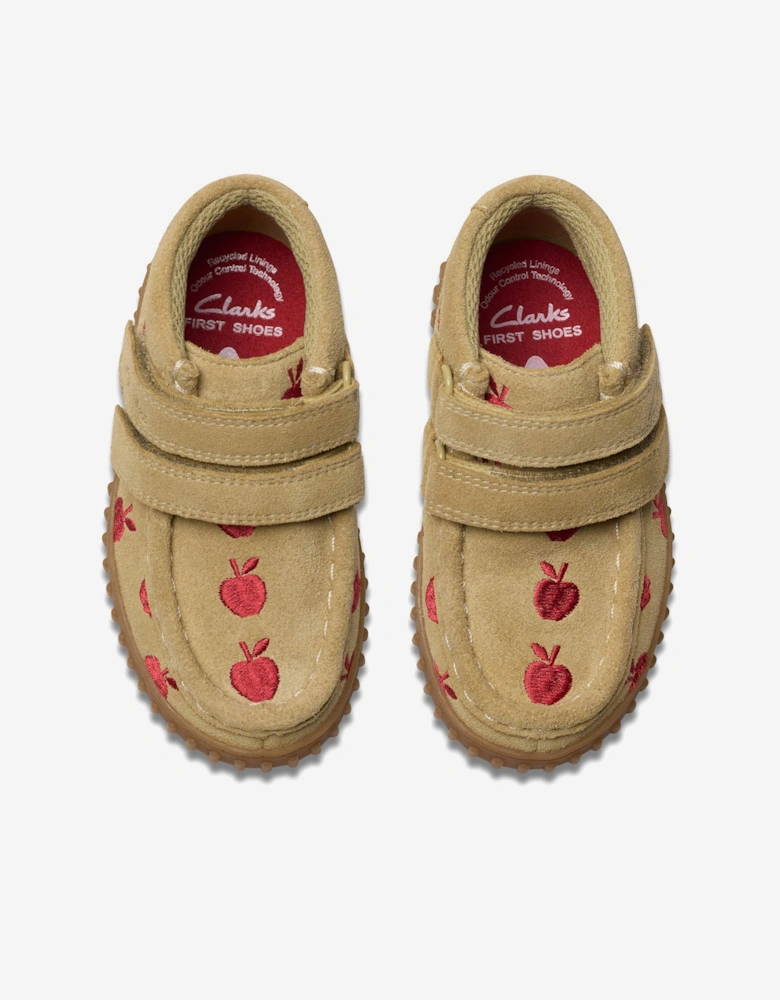 Baby Suede Apple Tor Hill Boots in Beige