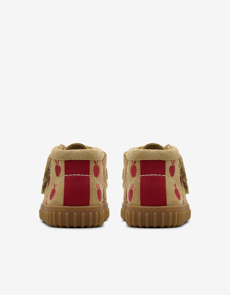 Baby Suede Apple Tor Hill Boots in Beige