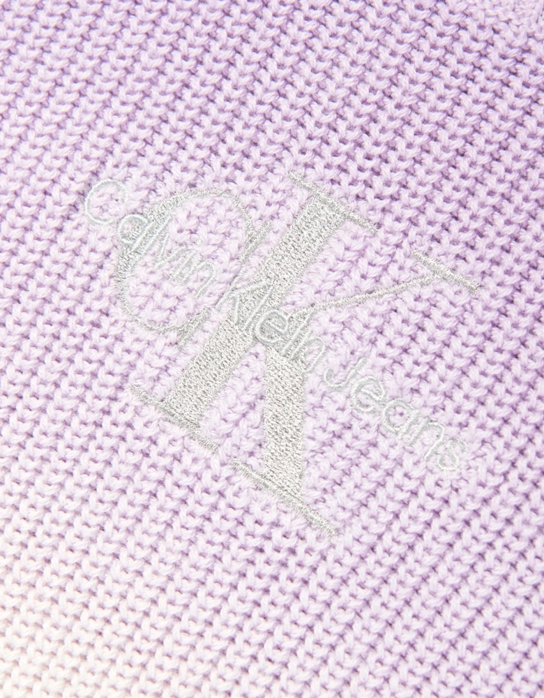 Girls Monogram Gradient Jumper in Purple