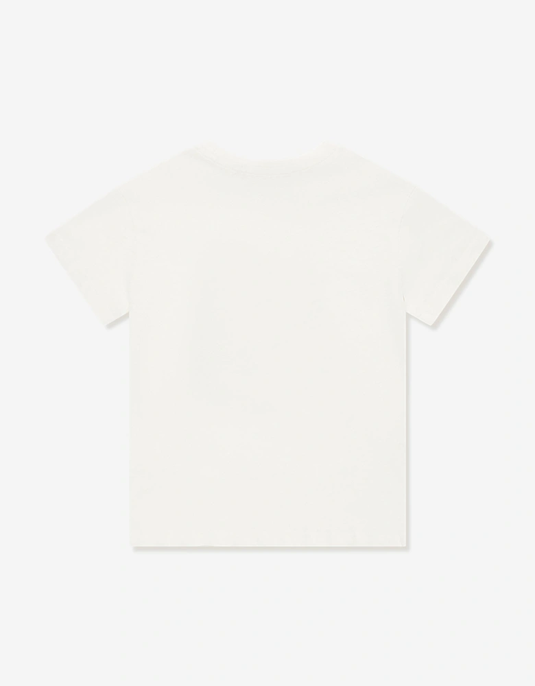 Girls Era Flower Basket in T-Shirt in Ivory
