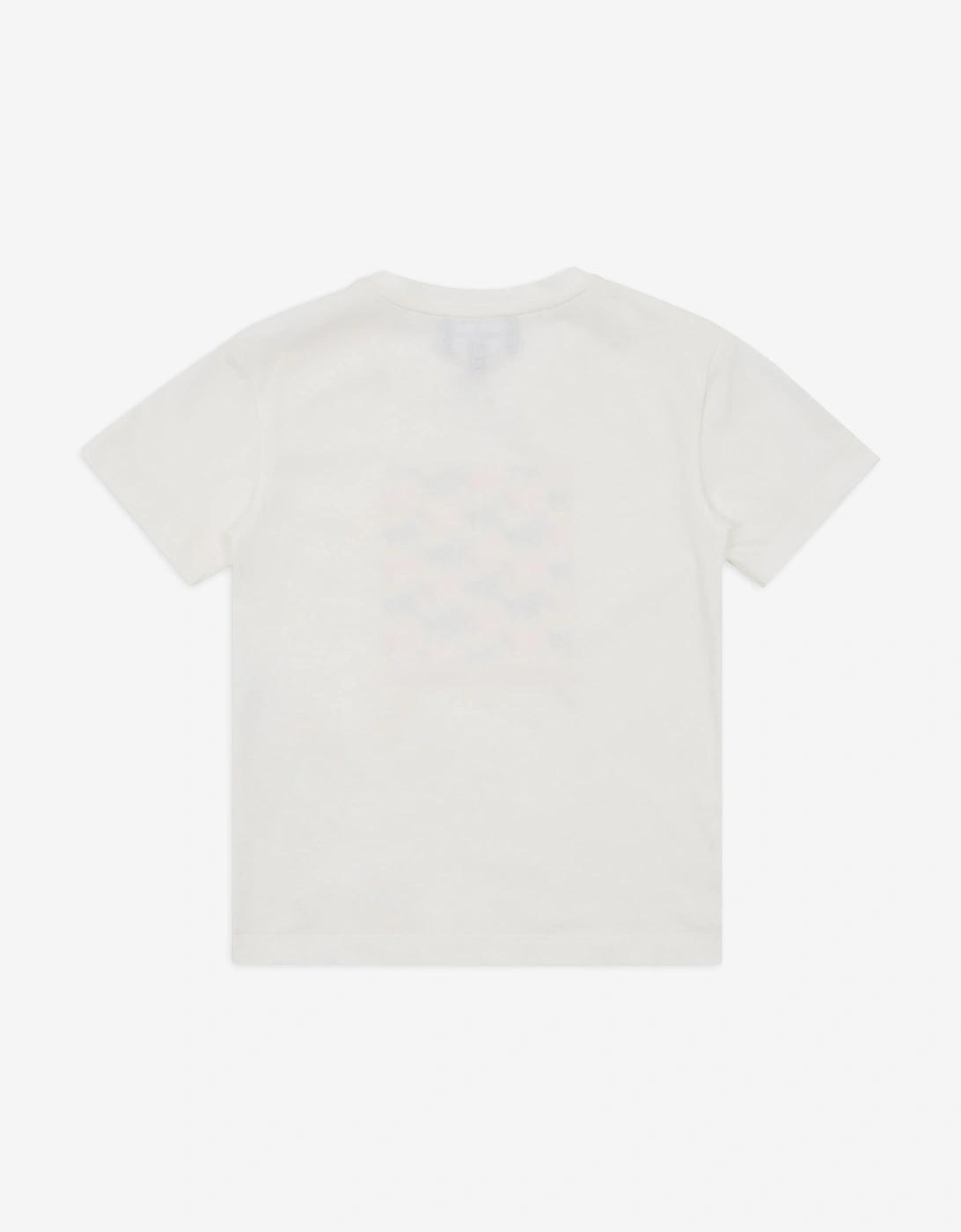 Girls 3D Logo T-Shirt in Ivory