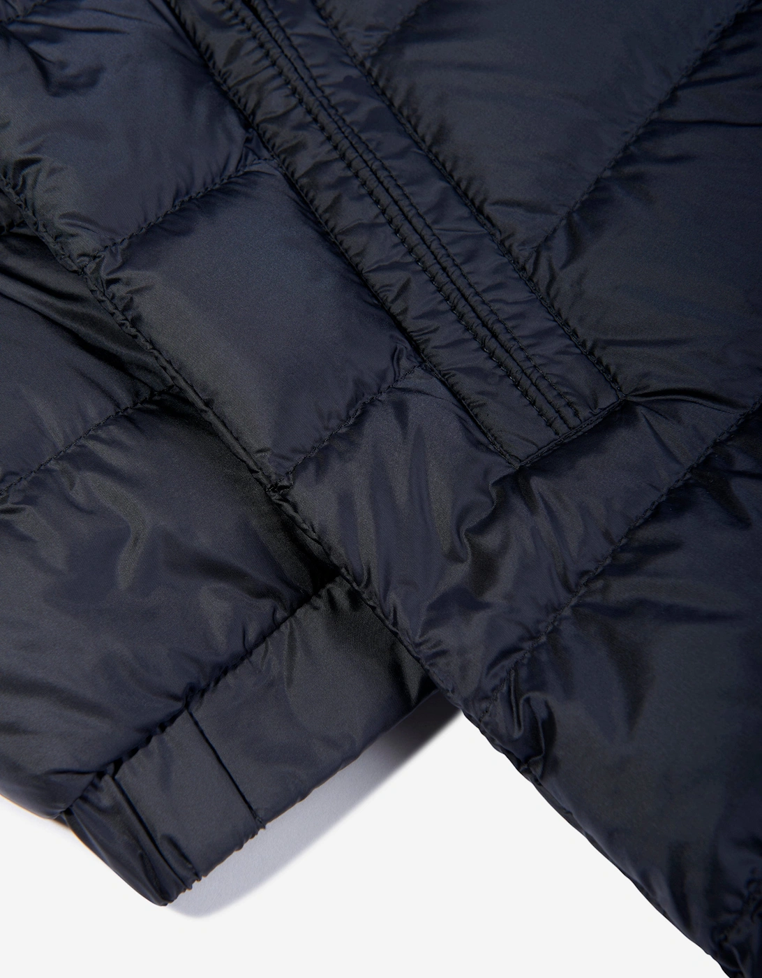 Enfant Girls Down Padded Meillon Long Parka in Navy