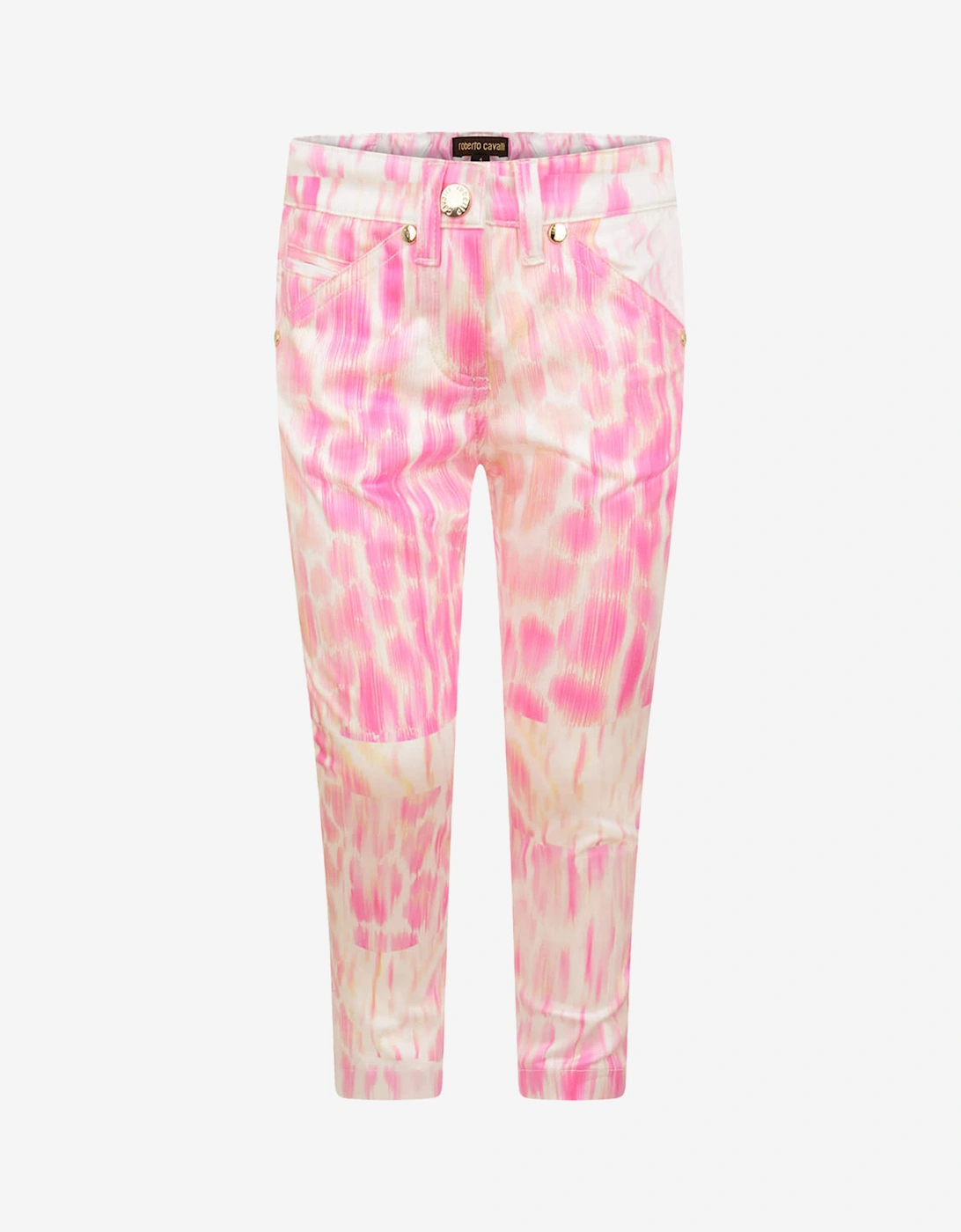 Girls Leopard Print Trousers, 5 of 4
