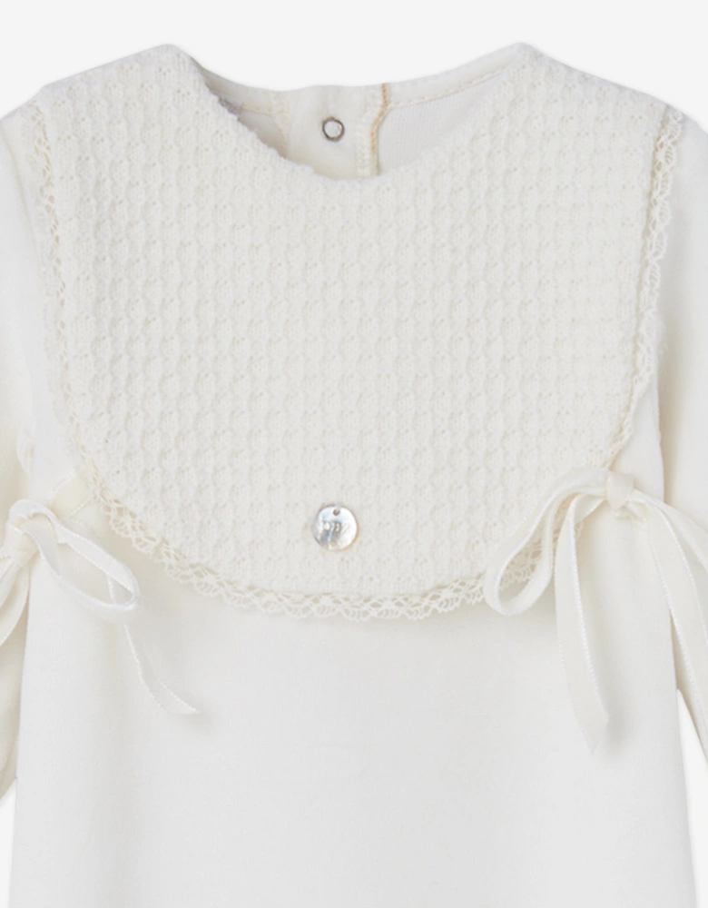 Baby Cotton Babygrow in Ivory