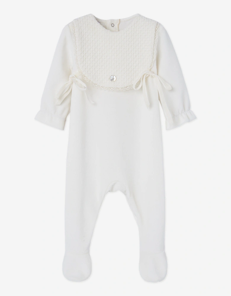 Baby Cotton Babygrow in Ivory