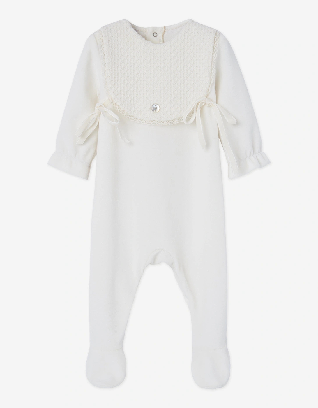 Baby Cotton Babygrow in Ivory, 5 of 4