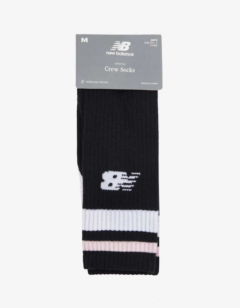 Boys 3 Pack Basketball Socks Set in Multicolour