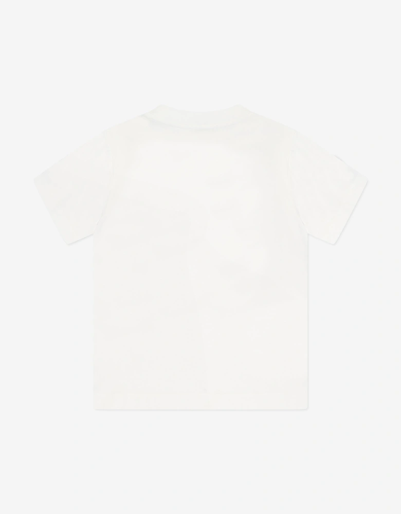 Enfant Boys Palm Tree Logo T-Shirt in White