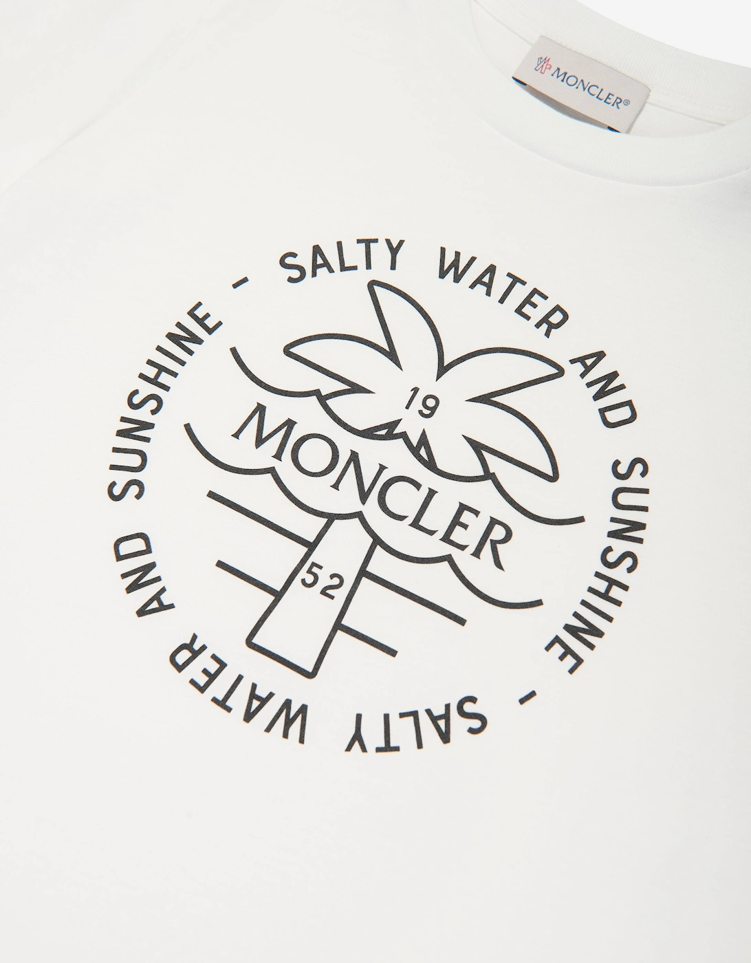 Enfant Boys Palm Tree Logo T-Shirt in White