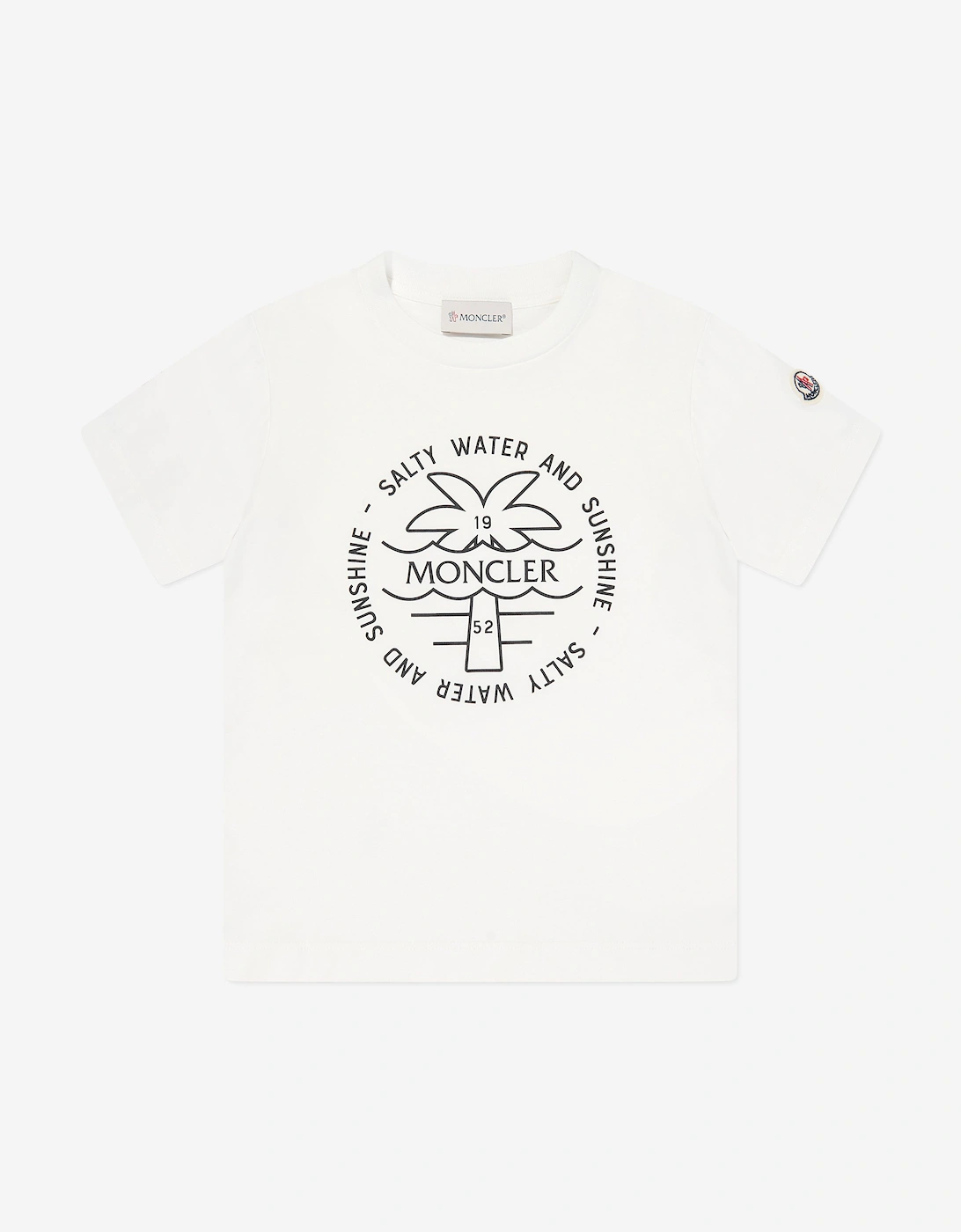 Enfant Boys Palm Tree Logo T-Shirt in White, 5 of 4