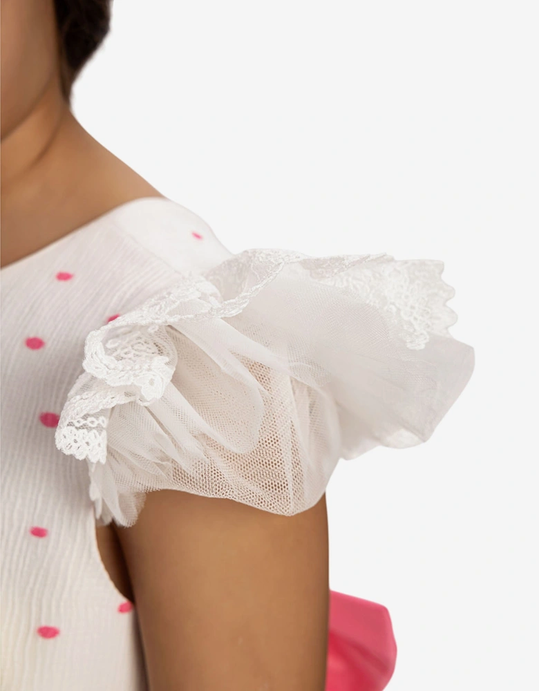 Girls Dress with Headband in Pink
