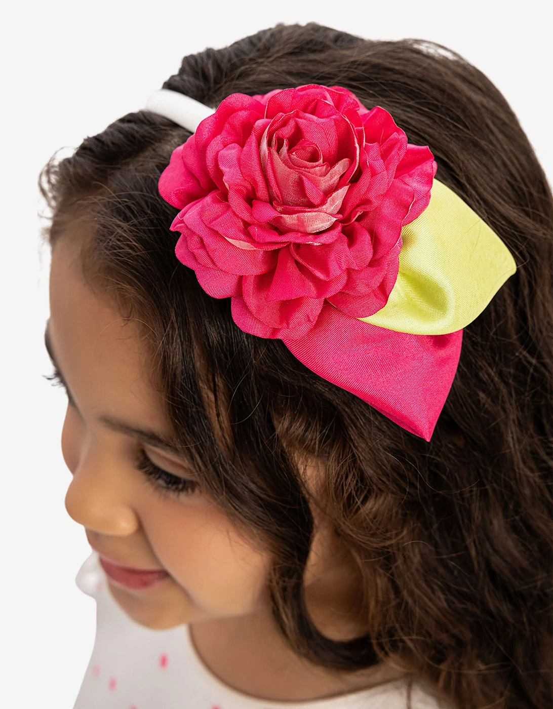 Girls Dress with Headband in Pink
