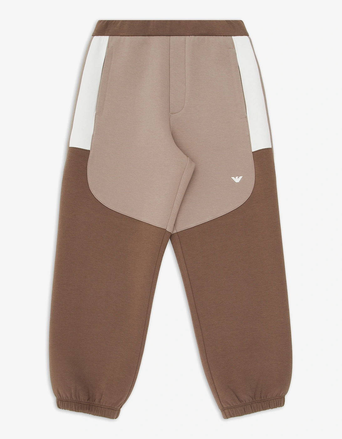 Boys Colourblock Joggers in Brown, 6 of 5