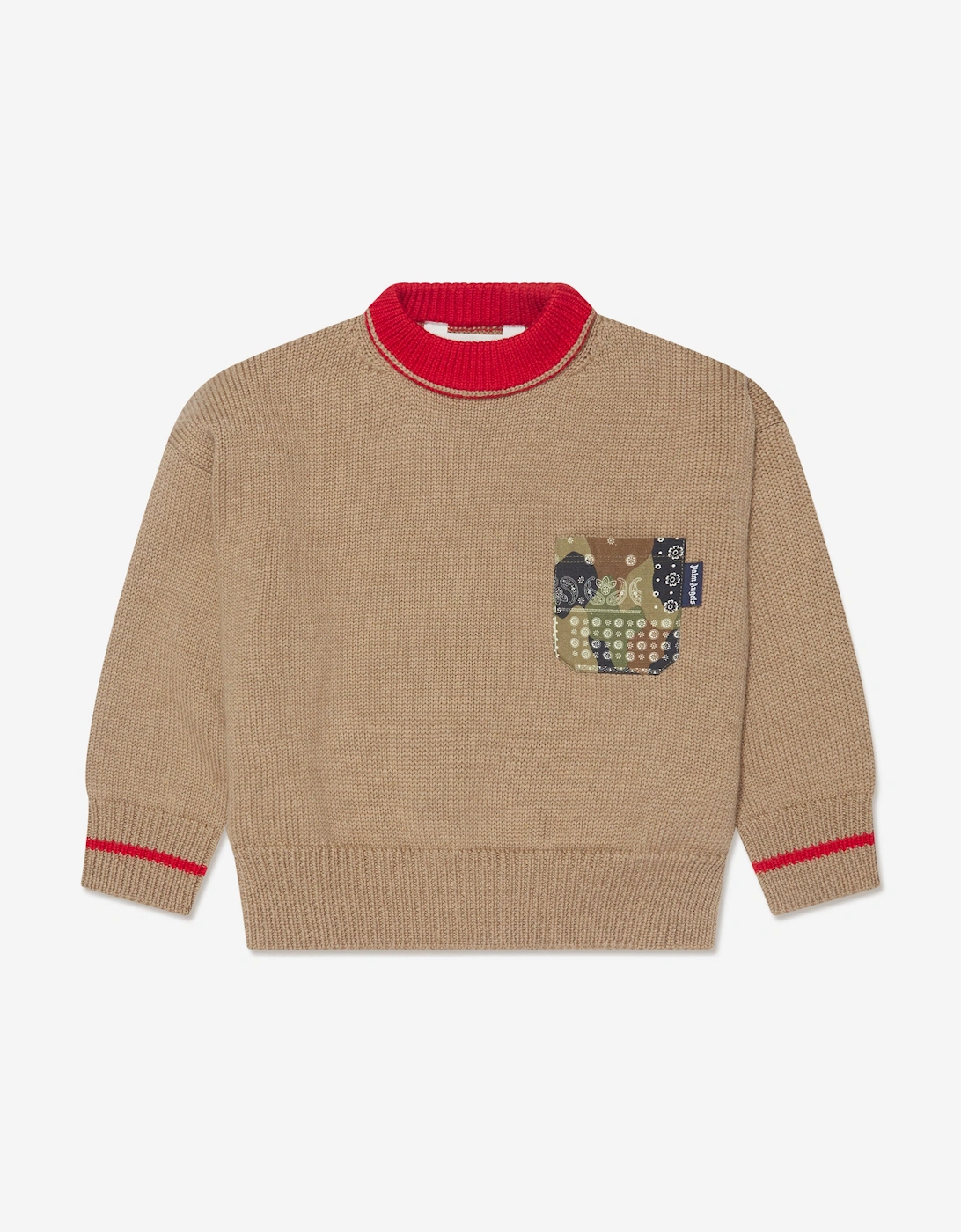 Boys Palm Brush Camo Jumper in Beige, 6 of 5